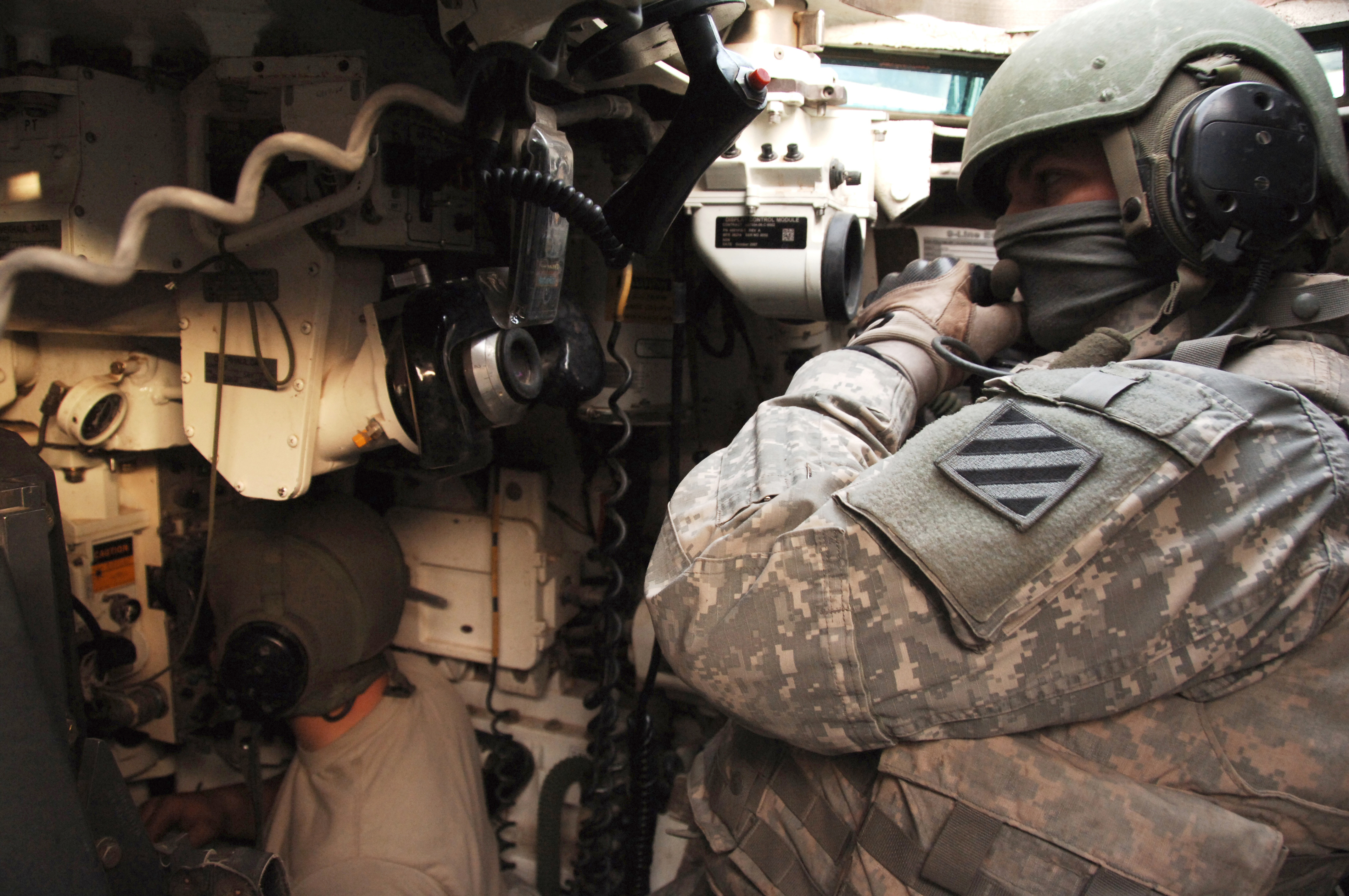 M1A1 Abrams tank interior